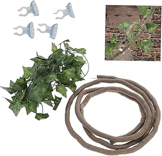 Hohopeti Réptil Escalada Gecko Réptil Videira Alpinista Da Selva Videira Trepadeiras Da Selva Para Répteis Plantas Falsas Para Répteis Árvore De Répteis Brinquedos Da Selva Lagarto