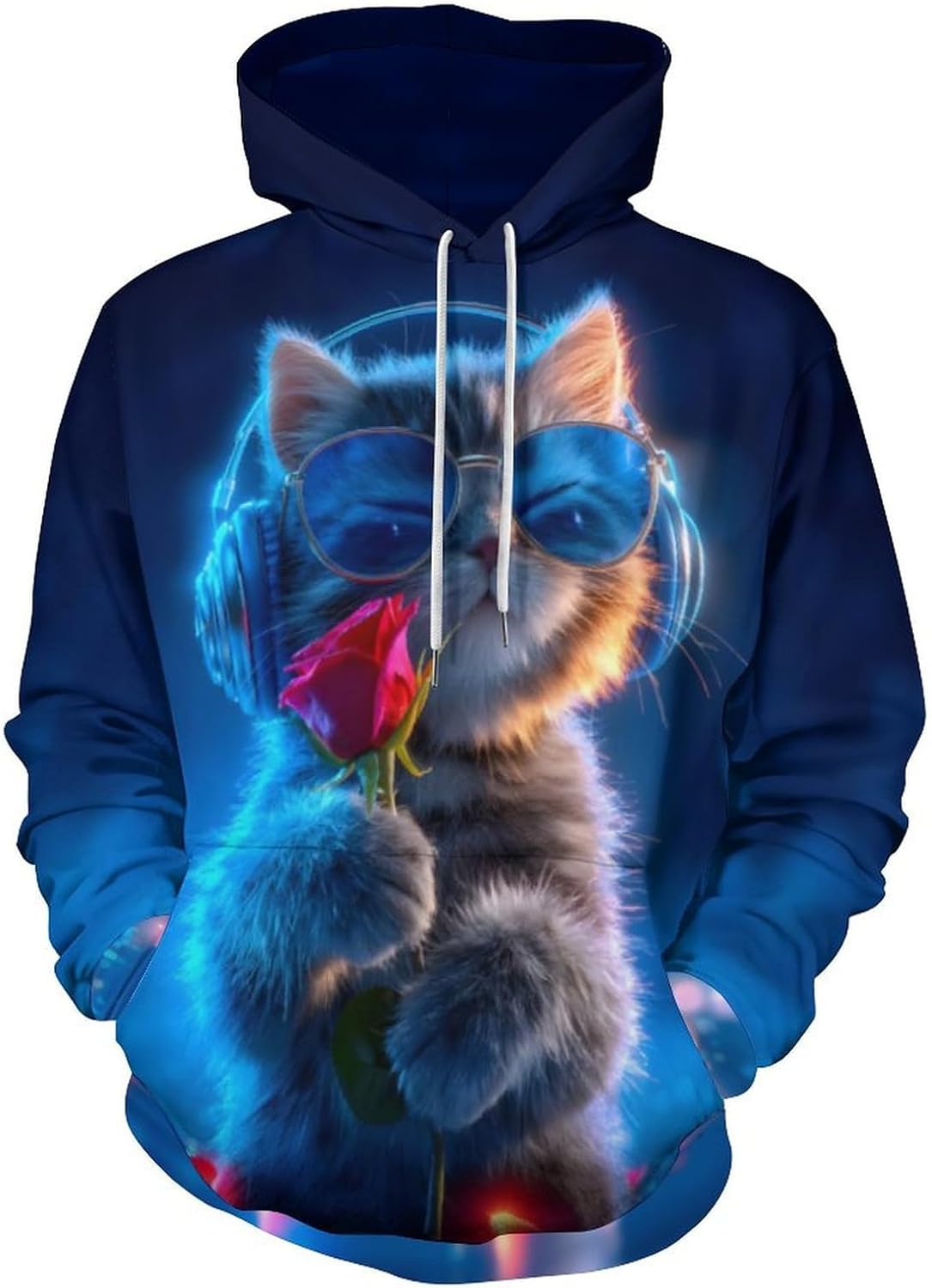 Unisex Graphic 3D Print Hoodies Cool Design Colorful Pullover Hooded Sweatshirt for Men Women