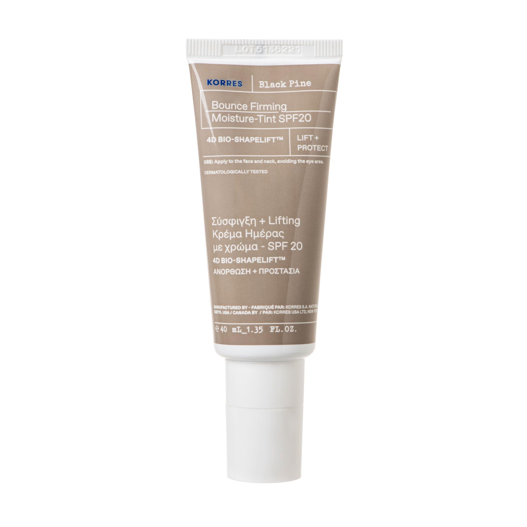 Korres Black Pine 4D Bounce Firming Tinted Day Cream Spf20 40Ml-image