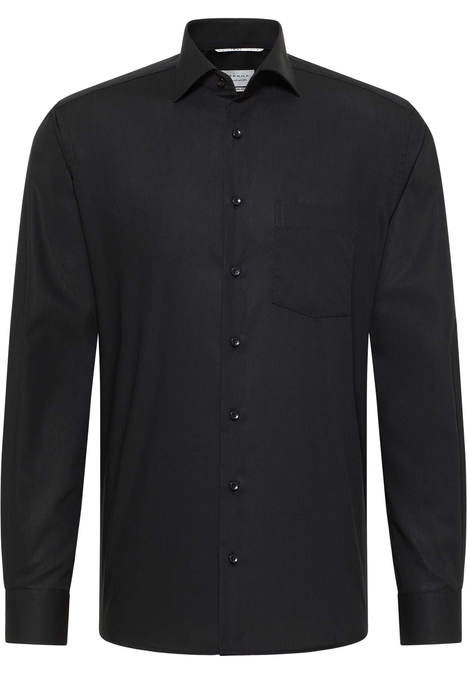 ETERNA Herren Business-Hemd | Modern Fit | Einfarbig | Langarm | Bügelfrei, Knitterfrei | 100% Baumwolle | Kent-Kragen