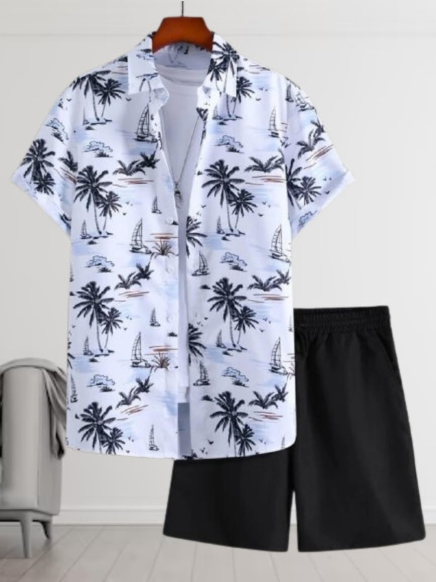 STAR Men Printed White Night Suit Set ()_BZ_WHITE COCONUT (XL) NIGHT SUIT-image-9