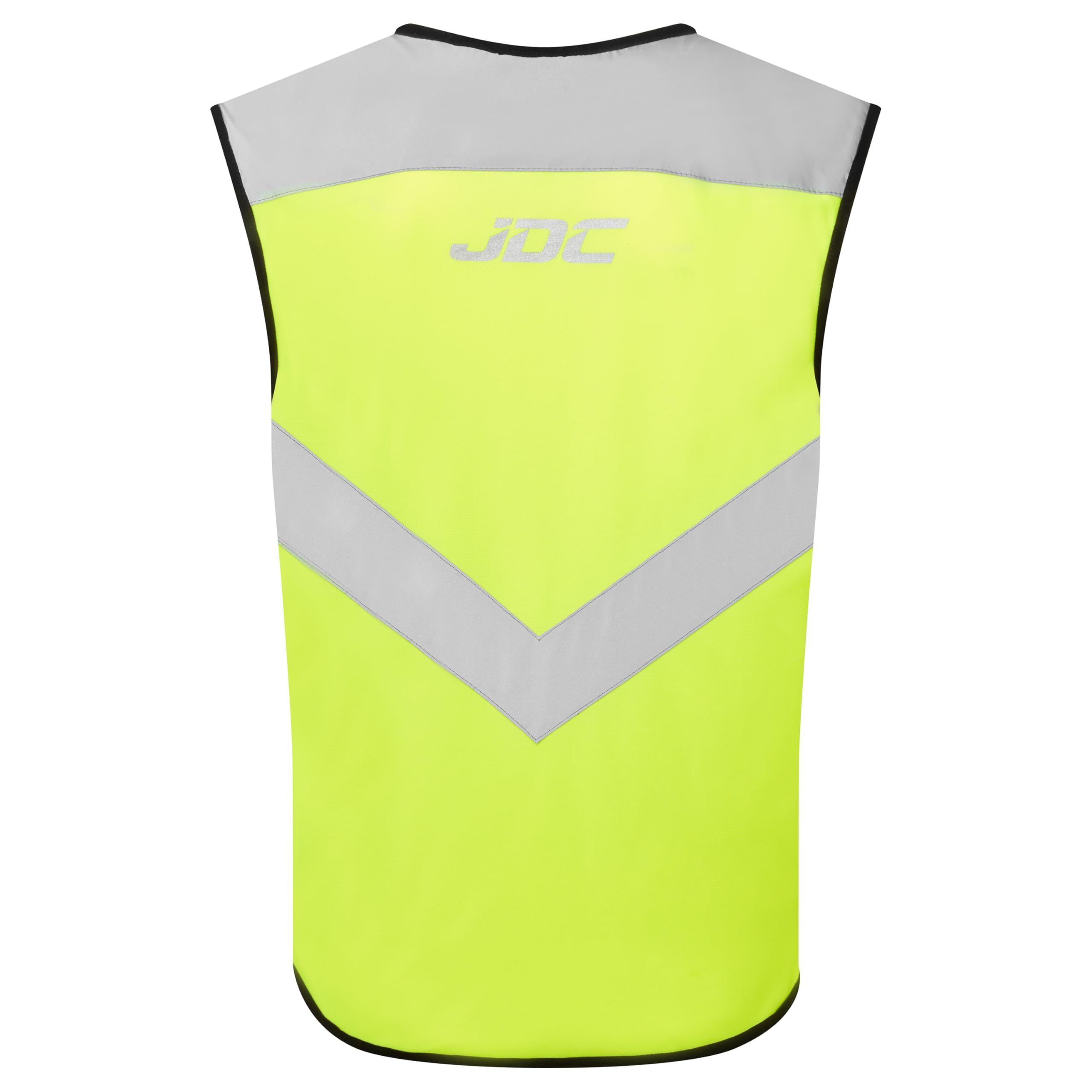 JDC Gilet Haute Visibilité Moto Zippé Sécurité Réfléchissant Jaune - Axis - Jaune - XXL