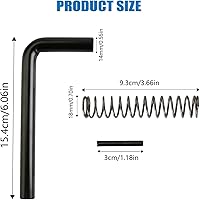 Vista 7 de Paquete de 2 paquetes de pestillo de resorte para puerta de remolque 819T para remolques utilitarios de mano