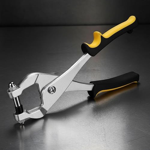 Miniatura 7 de Garosa Juego de perforadores de rejilla de techo de 9.57 pulgadas, kit de perforador de metal multiusos, agujero de mano de 0.129 in para perforar