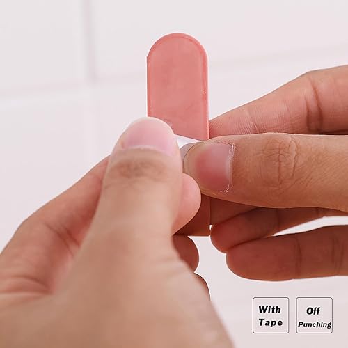 Miniatura 7 de 10 ganchos de pared utilitarios, ganchos de comando, ganchos adhesivos libres de daños para baño, cocina, sala de estar, organizadores de oficina,