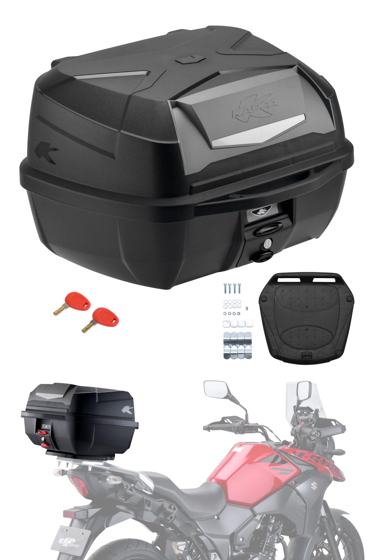 バイク用トップケース　大容量 Amazon | ダートフリーク(Dirtfreak) KAPPA バイク用 リアボックス