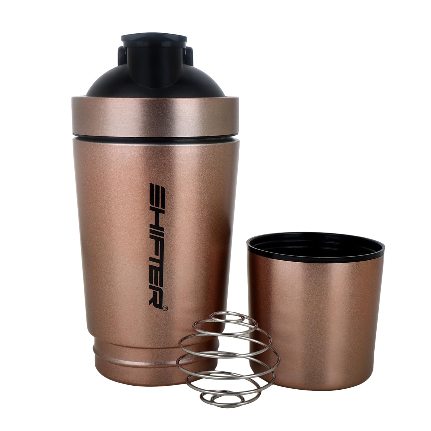 SHIFTER Stainless Steel Shaker Bottle Premium Shaker Bottle with Leak-Proof Design - Ideal for Protein Shakes and Smoothies - BPA-Free - Convenient and Durable (500ml) (Brown) (B0CJCJKVB4) Amazon Price History, Amazon Price Tracker