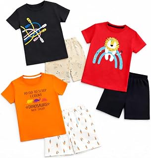 EIO T-shirt and Short Set for Baby Boys Printed Half Sleeves Clothing Set for Kids Comobs Price In India