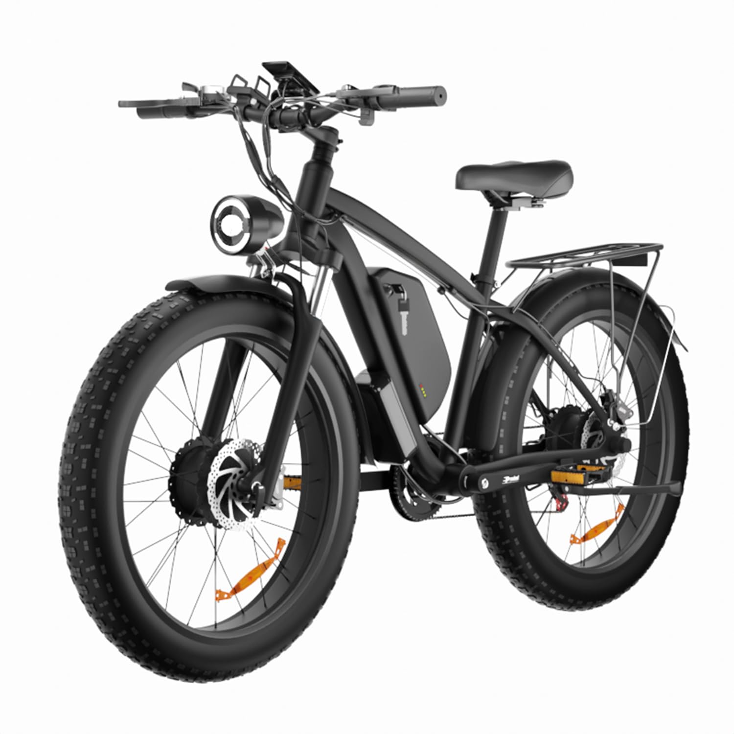Electric Bike for Adults,35 MPH Dual Motor AWD 2000W 48V/22.4AH Battery E-Bike 26'*4.0' Fat Tire Electric Bicycle Dual Hydraulic Brakes Up to 60 Miles