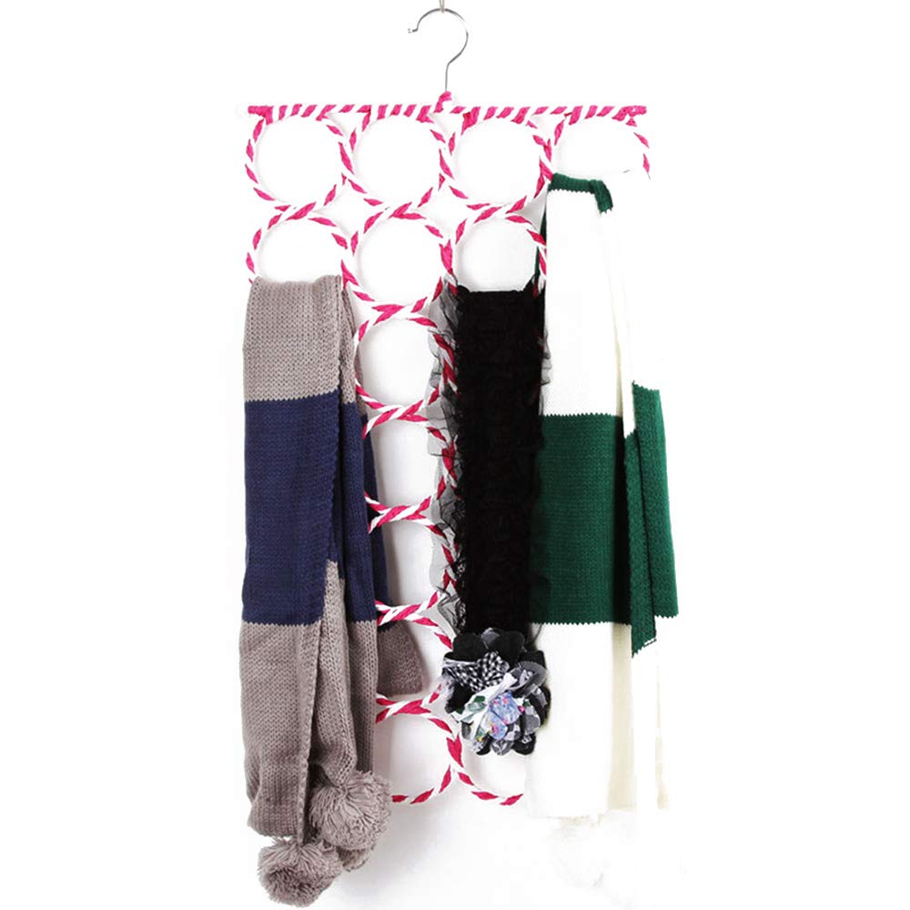 Organisateur Écharpes Et Ceintures DBAILY - 2 Pièces 28 Trous | Cintre Pliable Rangement | Pour Placard Ou Salle De Bain
