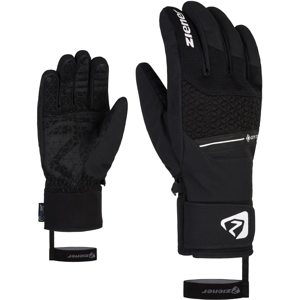 Ziener Herren Granit Ski-Handschuhe/Wintersport | wasserdicht Gore-Tex Alpine Wool, black, 10