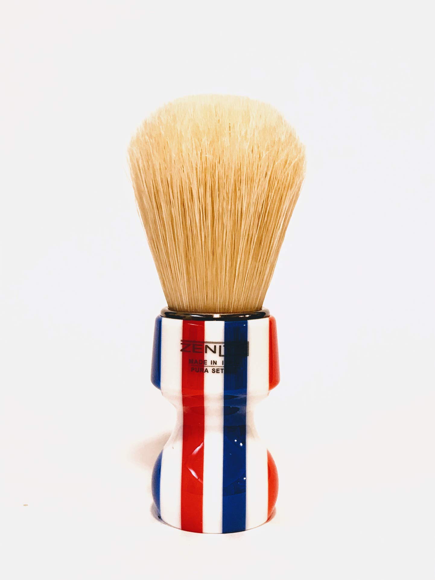 Zenith Barber Pole pędzel do golenia z czystym naturalnym włosiem – Made in Włoch