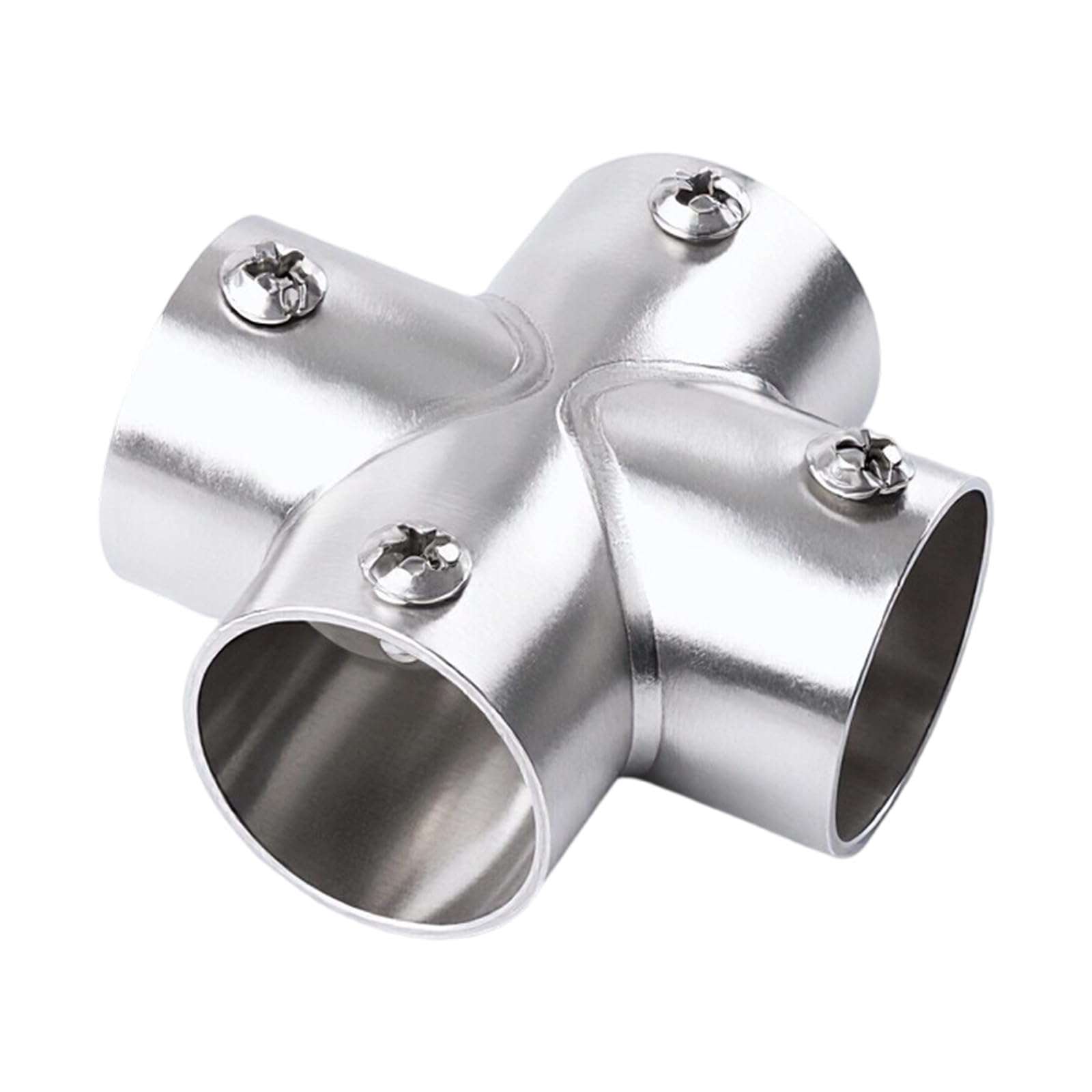 Stainless Steel Round Tube Connector Replacement Connection Fastener 3 Way Elbow Pipe Fitting Fixed Joint Enduring Connection Fastener