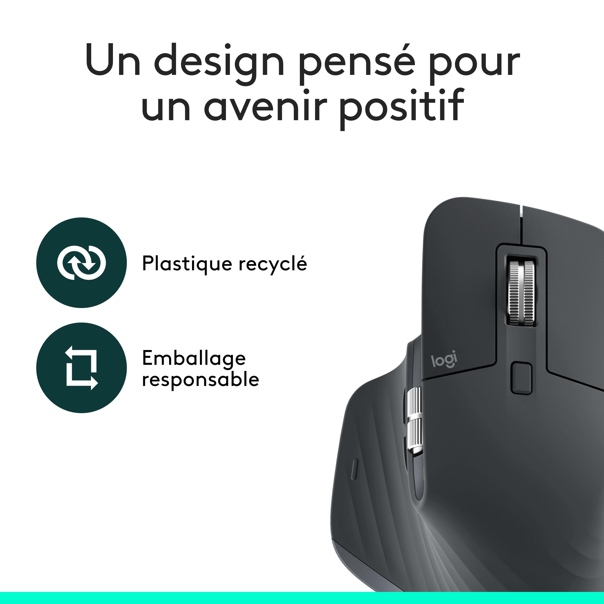 Logitech MX Master 3S Souris sans fil 8K PPP Bluetooth Graphite