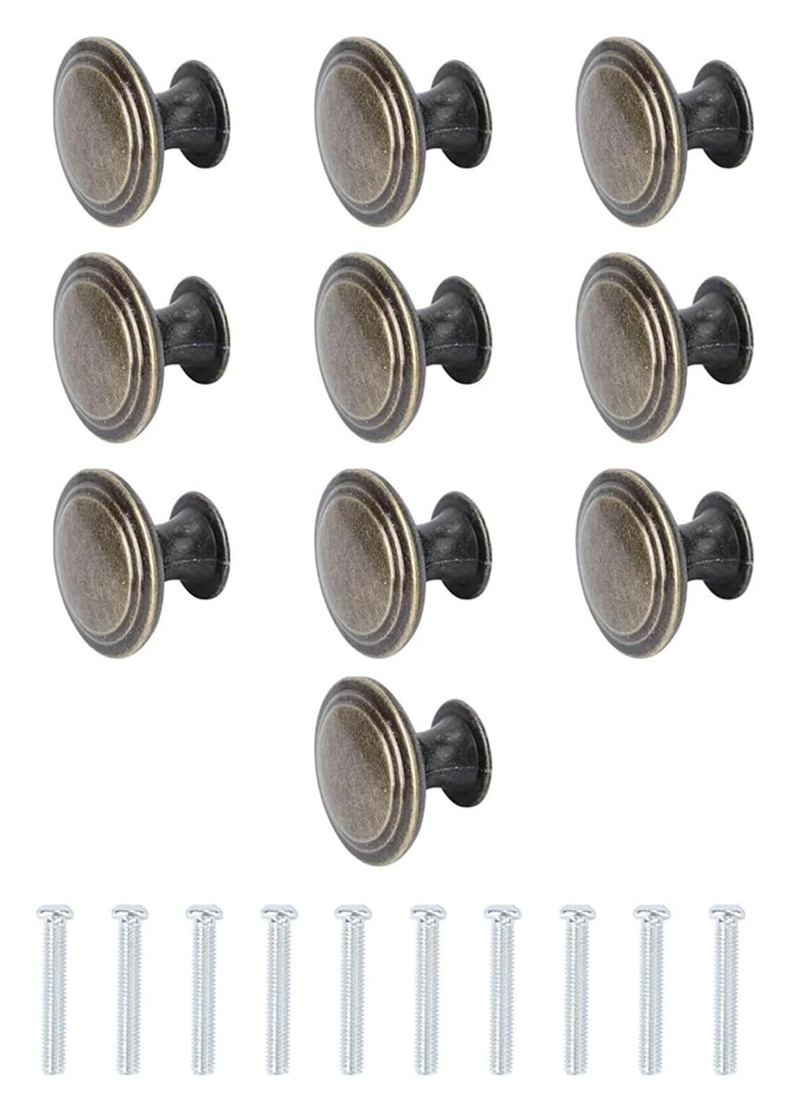 Gkirqvpe Golden Cabinet Knobs, Pack Of 10 Iron Cabinet Door Handles Drawer Pulls Knobs