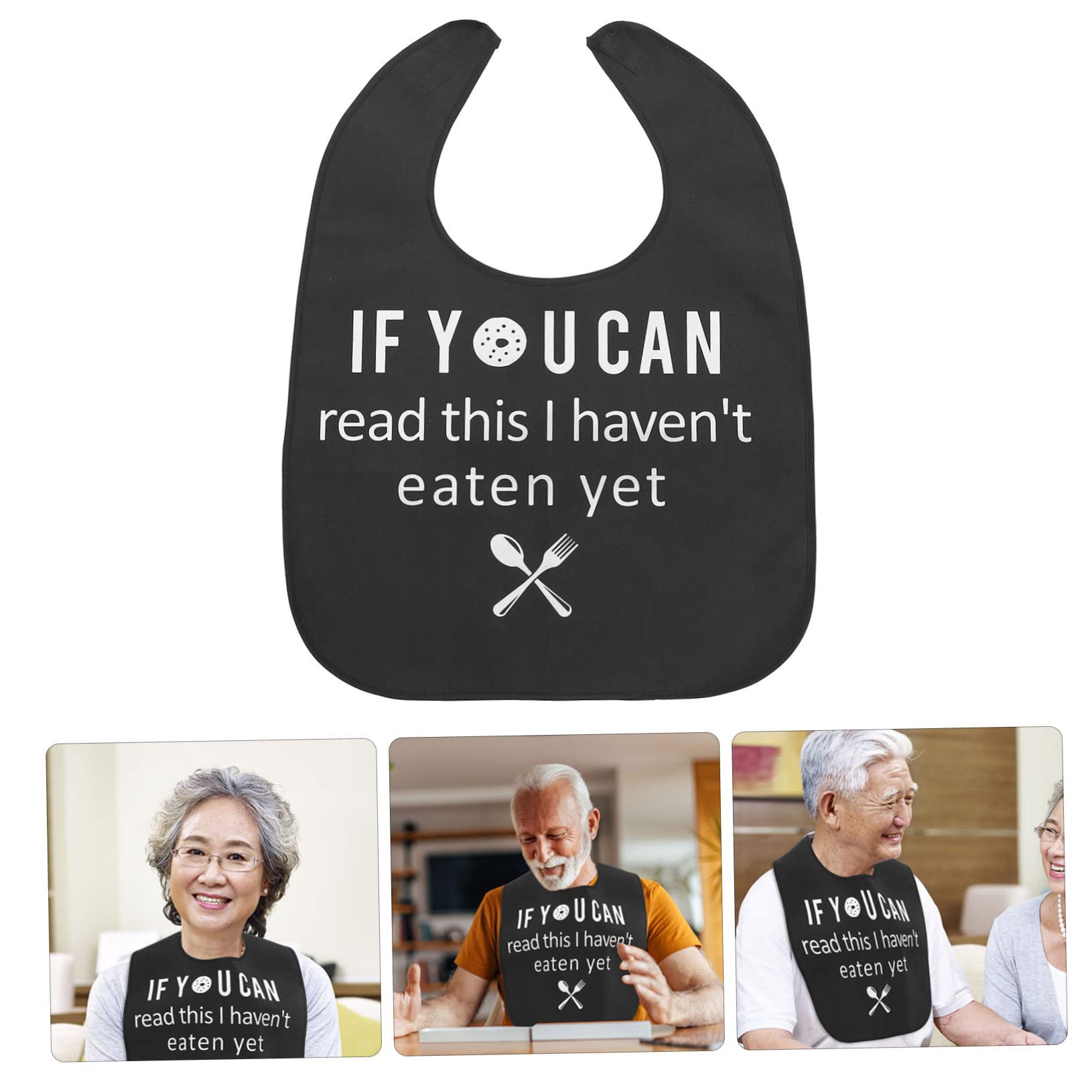 Gatuida 3pezzi Bavaglino Per Adulti Bavaglino Leggero Per Anziani Protezione Abbigliamento Per Pranzo Con Design Elegante Facile Da Indossare e Rimuovere Per Uso Quotidiano e Festività