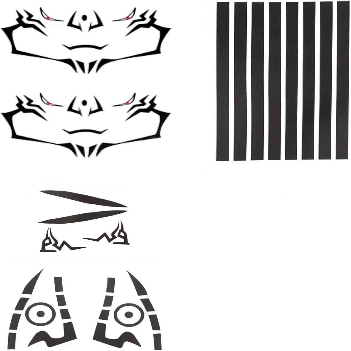 Anime Sukuna Tattoo Stickers Jjk Keychain Ring Temporary Tattoos Cosplay Prop (stickers)