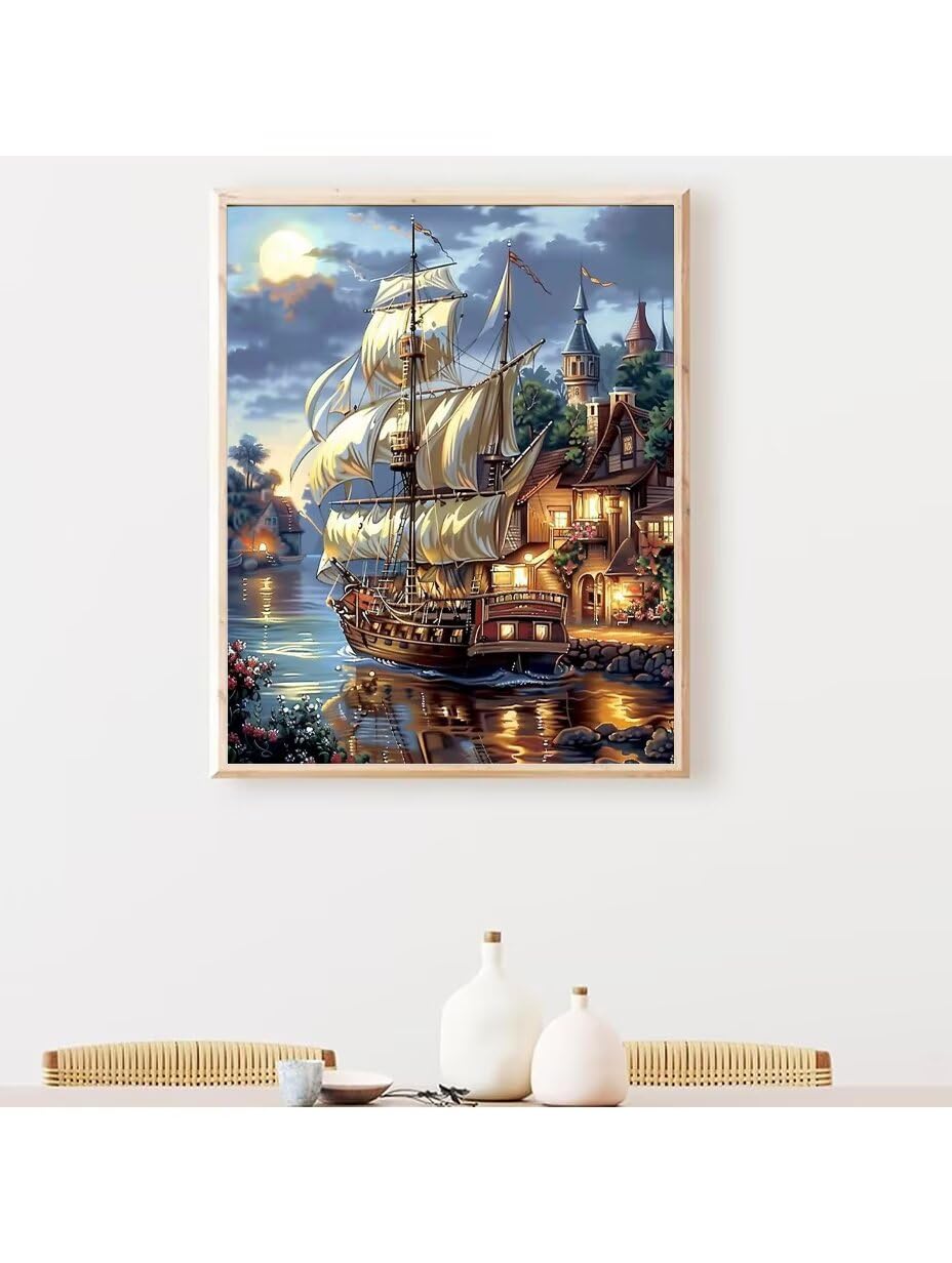 RNXAOPEN Dipingere con i Numeri Bambini, Passatempo per Adulti Kit Lavoretti Creativi per Bambini, Paint by Numbers Idee Regalo Bambina Bambino, Giochi Creativi Giochi Bambina name 70x95cm 7454-4