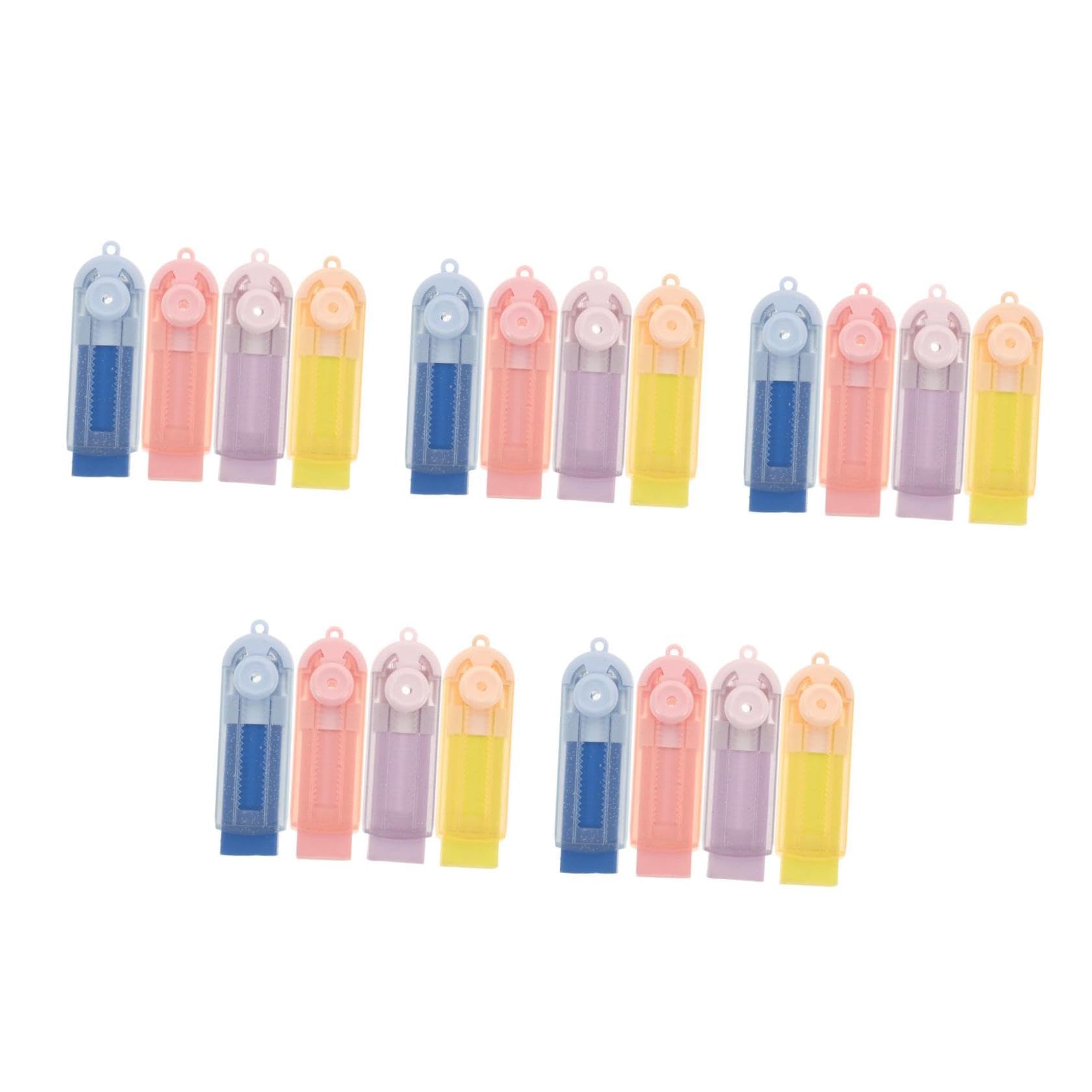 VILLCASE 20 Pièces Gomme D'art Gommes Pour Examen Adorables Gommes Papeterie Gomme Pour Étudiants Gommes Rétractables Multifonctions Gommes Coulissantes Gommes Scolaires Petites Gommes