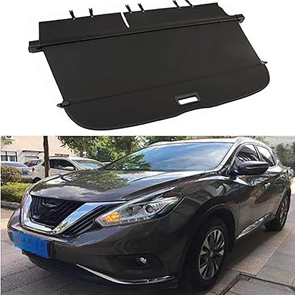 PANXUC Rear Boot Cargo Cover Curtain For Nissan Murano 2017, Trunk Retractable Cargo Cover Shield Shade Curtain Partition Board Privacy Blinds