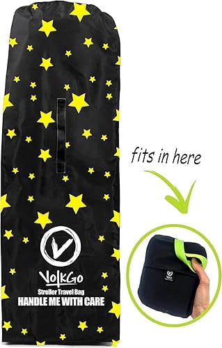 Miniatura 4 de V VOLKGO Bolsa de cochecito para avión, bolsa de cochecito grande para viajes en avión, bolsa de viaje para correr y carriola  Se adapta a la