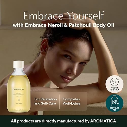 Miniatura 2 de AROMATICA Embrace - Aceite esencial de pachulí y neroli, aceites de aromaterapia, aceite corporal perfumado, aceite corporal para después de la