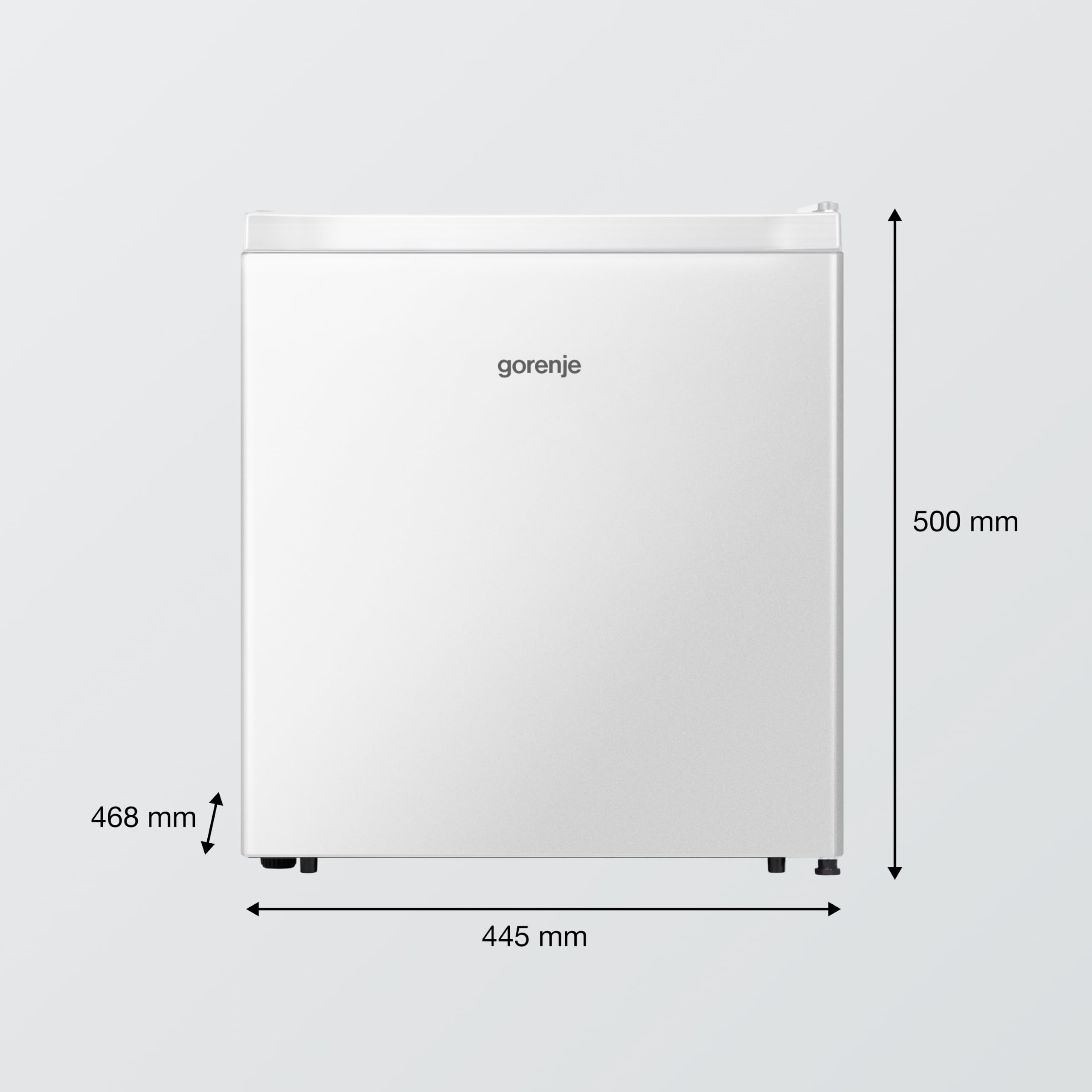 Gorenje R44E4W4 Frigorifero Minibar DA 45 Litri, Dim. 50x45 cm, Rum. 39db, Porta reversibile, Classe E, Bianco