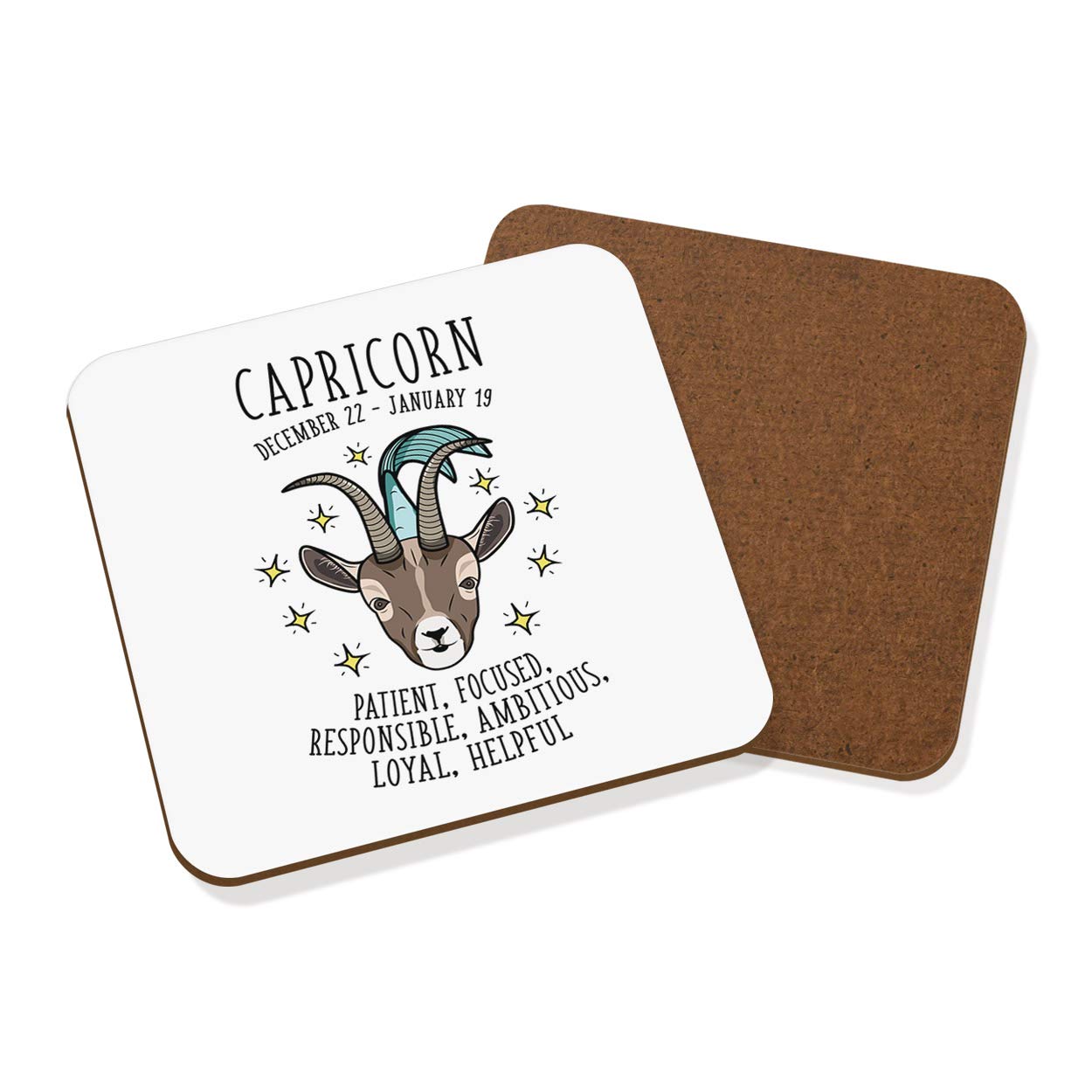 Capricorn Horoscope Coaster Drinks Mat