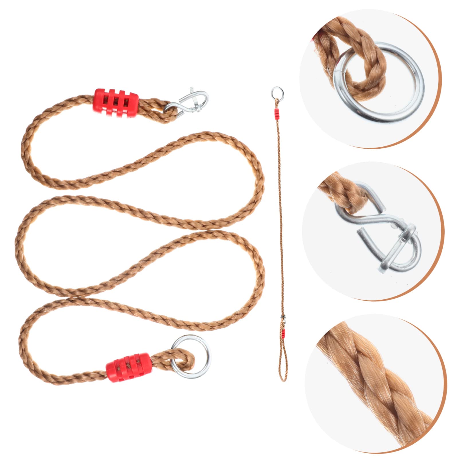 Cinghie per Altalena da Albero Regolabili 2 Pezzi in Nylon PE