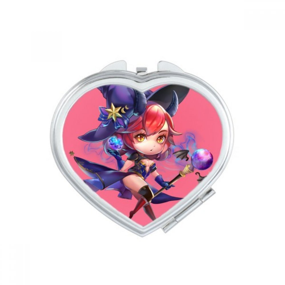 Miroir de poche maquillage compact multicolore pour des retouches en voyage