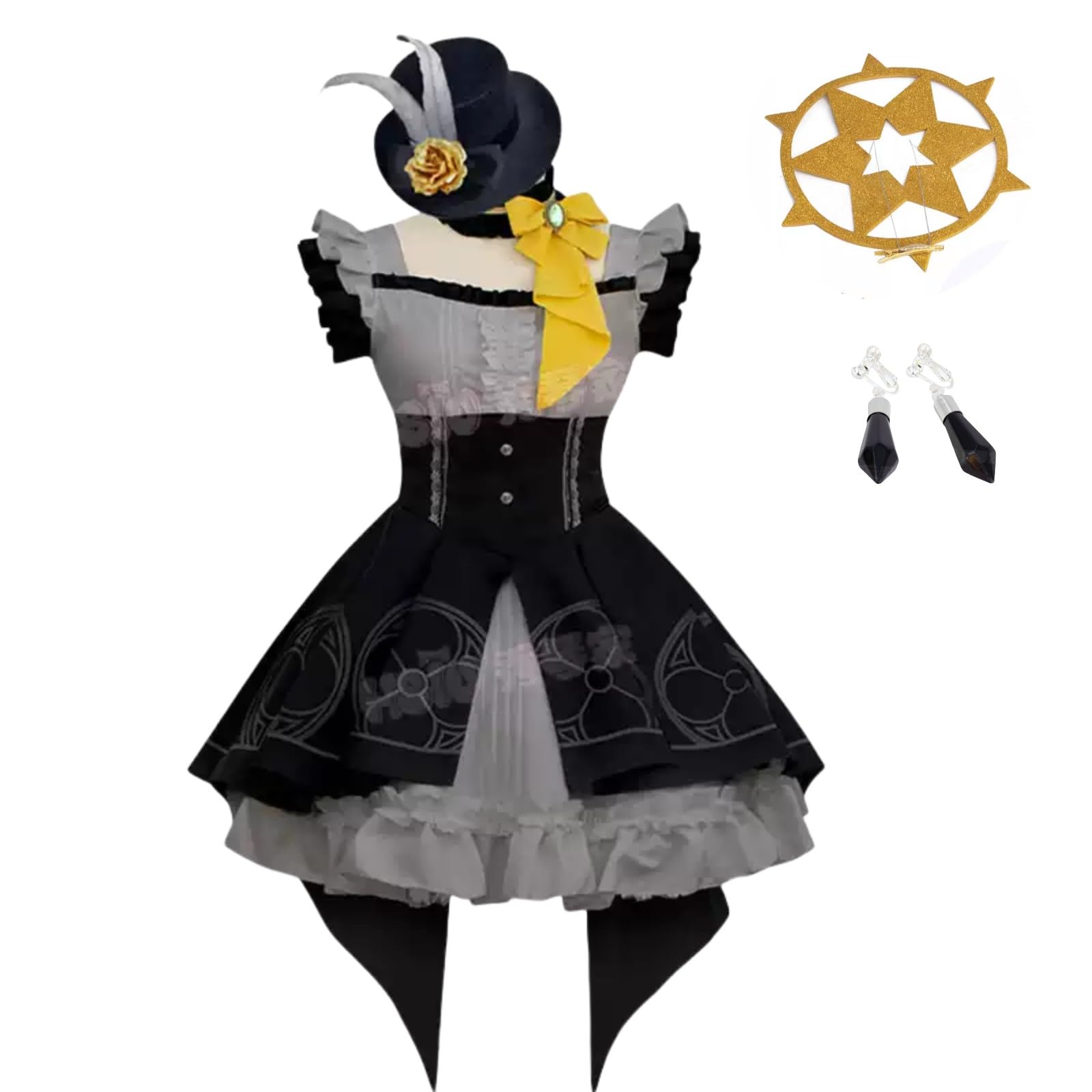 Amazon | 伊落マリー コスプレ 衣装セット 帽子+イヤリング付き 光輪