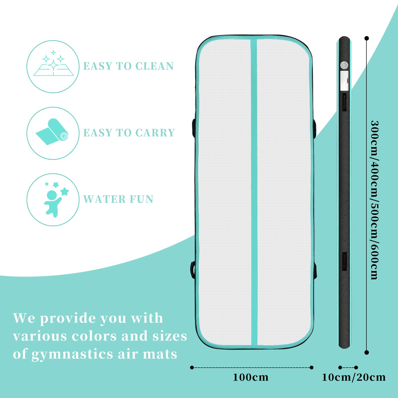 Air Gymnastics Track 300*100*20cme Matte Mit Elektropumpe
