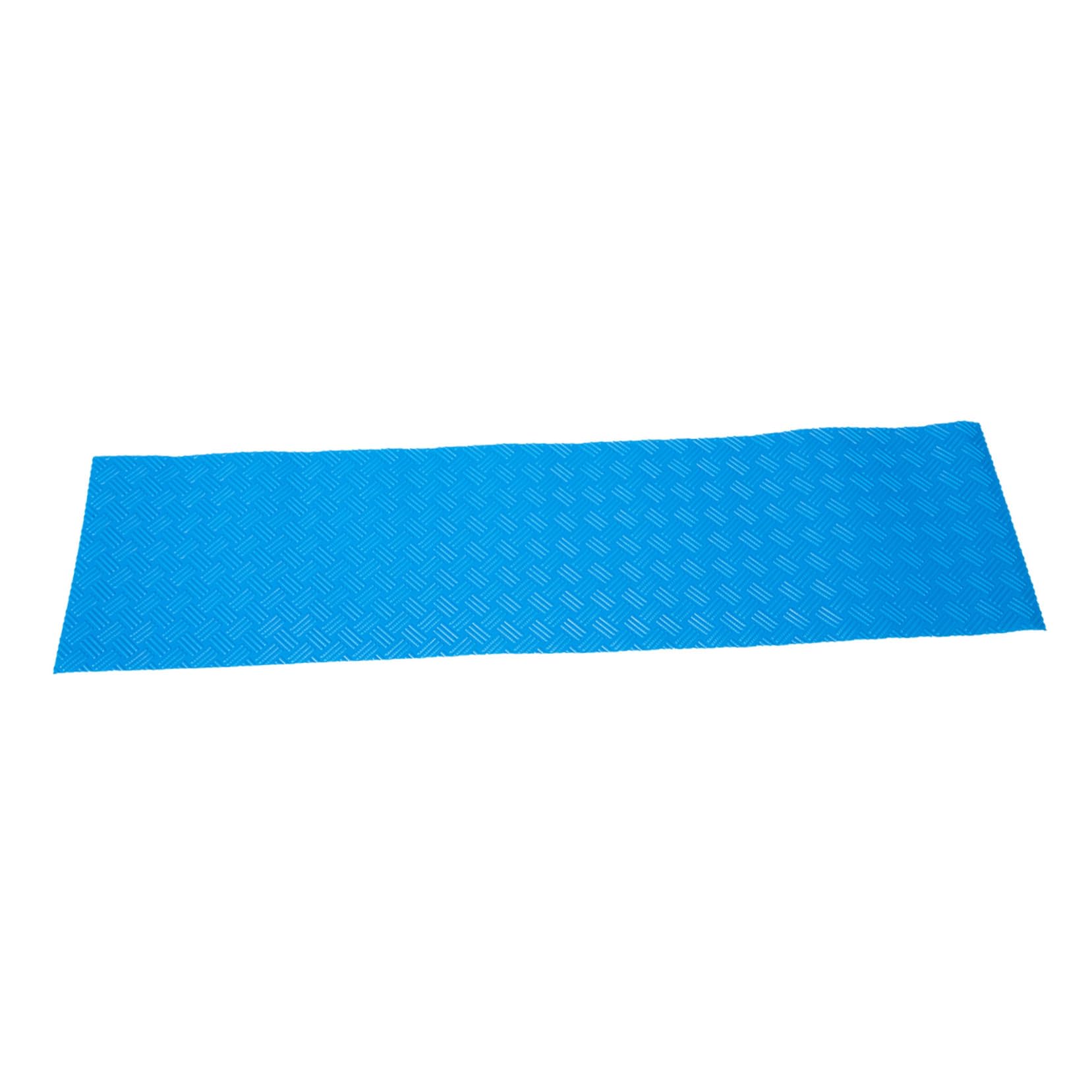 Tapis antidérapant pour escalier de piscine en matériau bleu résistant