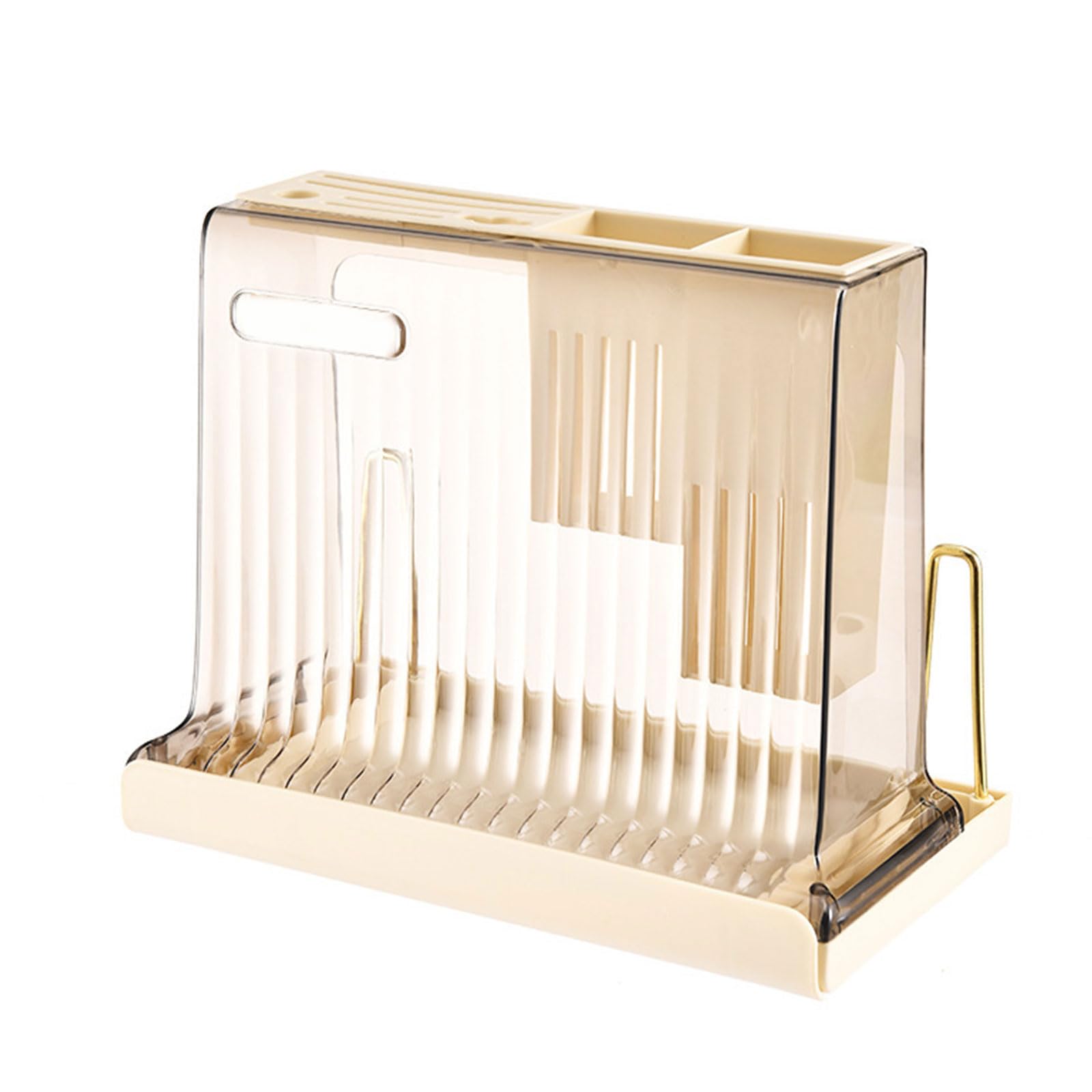 Dxcaicc Soporte para Utensilios de Cocina con Estante para Tabla de Cortar,Estante para Almacenamiento de Cuchillos de PP,Estante Organizador para encimera de Cocina