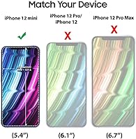 Vista 3 de [Whitestone EZ] Paquete de 2 protectores de pantalla para Apple iPhone 12 Series [Dome Glass EZ] Protector de pantalla de cobertura completa