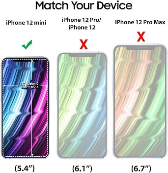DOME GLASS [Whitestone EZ] 2PACK - Apple iPhone 12 series Screen Protector EZ Full Coverage Tempered Glass Shield [Easy Install] for Apple iPhone 12 series 2020 - Two Pack (iPhone 12 Mini (5.4))