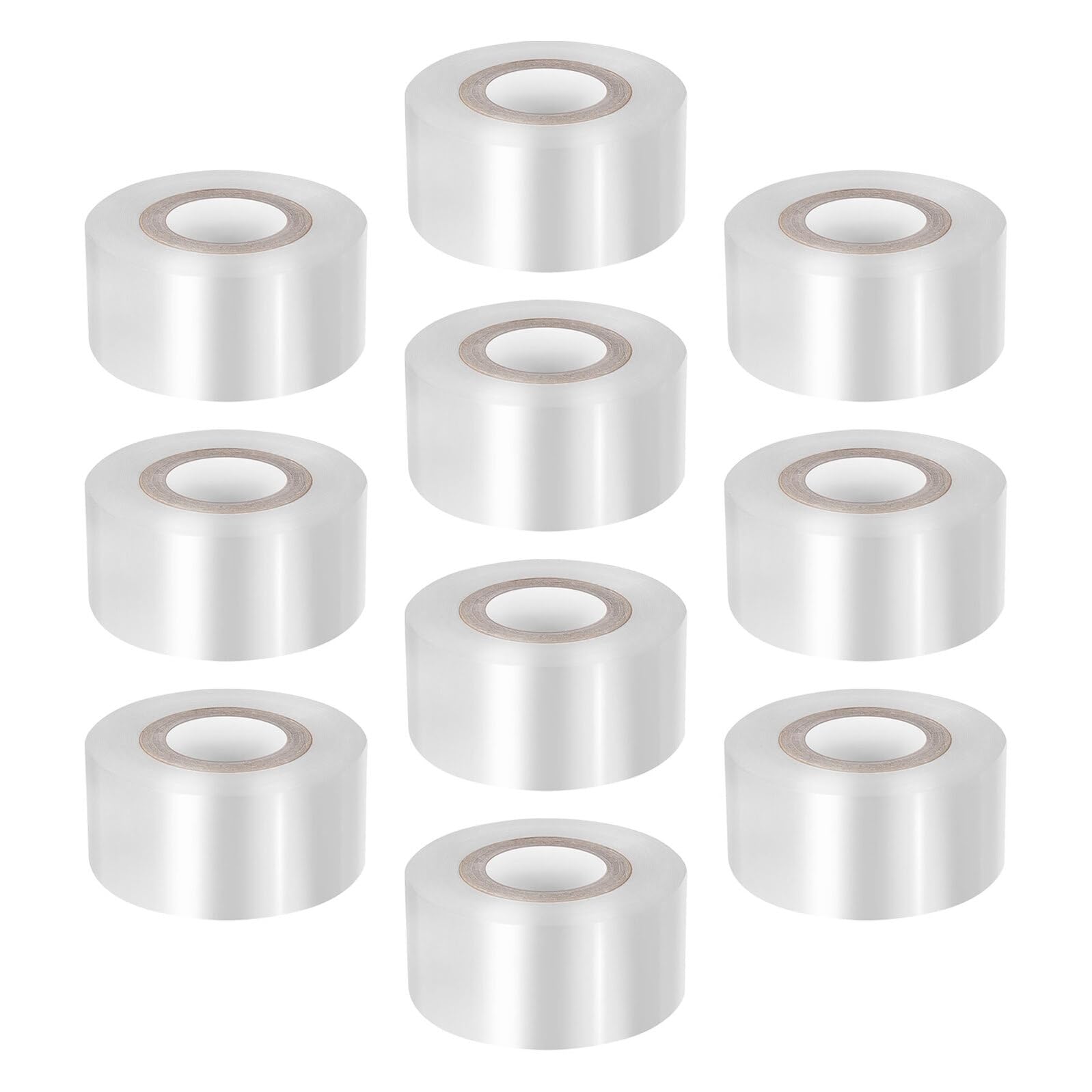 Alasum 10 Rollen Veredelungsband für Obstbäume Dehnbare Transparente PE Veredelungsfolie 3cm X 120m – Wasserfestes Pflanzenreparaturband für Gartenbau und Baumschulen
