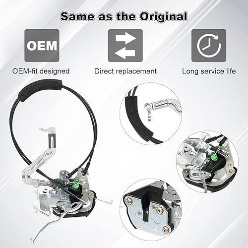 Miniatura 2 de WMPHE Actuador de pestillo de bloqueo de puerta delantera izquierda del conductor compatible con Toyota Sequoia 2001-2007, Tundra 4.7L V8 2003-2006,