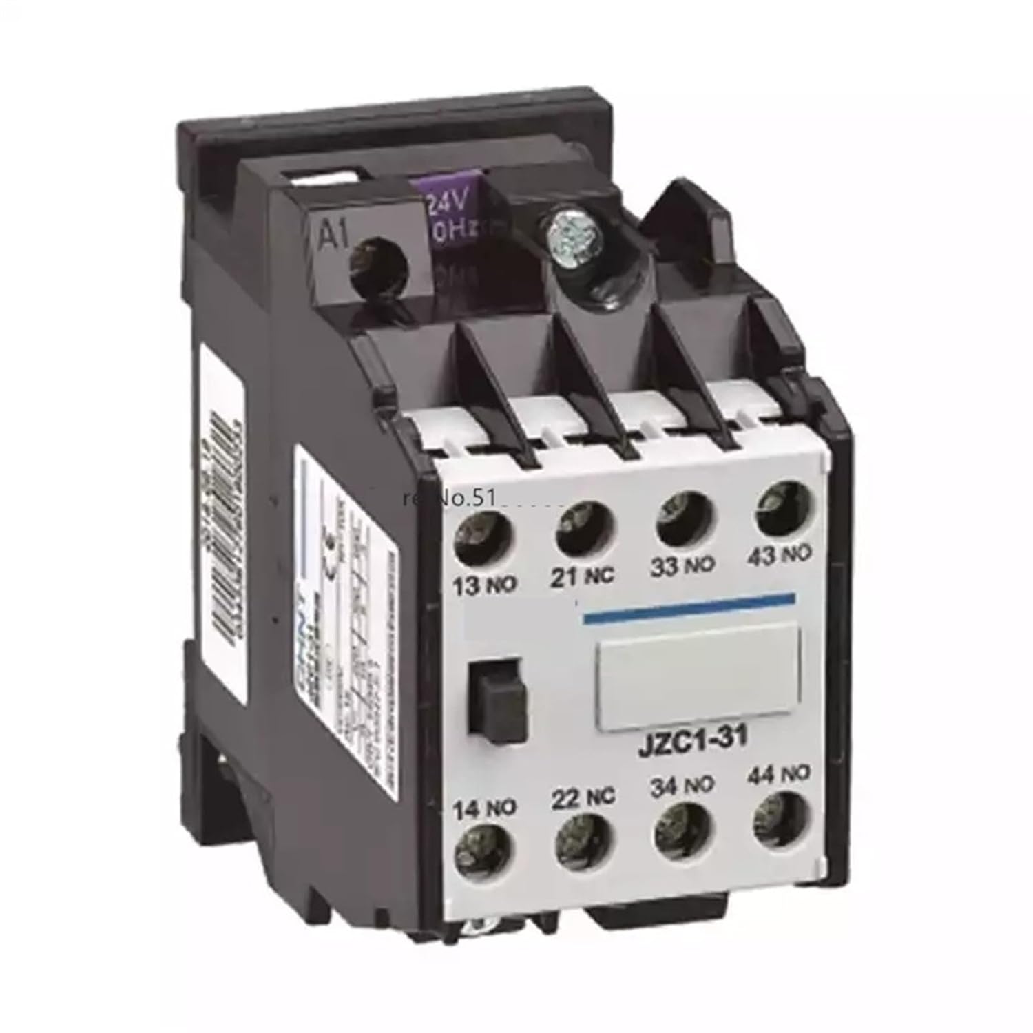 Relay JZC1-22 JZC1-31 JZC1-40 JZC1-44 JZC1-53 JZC1-62 JZC1-80 AC24V DC24V Contactor Relay Control Solenoid Coil JZC1 1Pcs (Color : DC24V, Size : JZC1-22)
