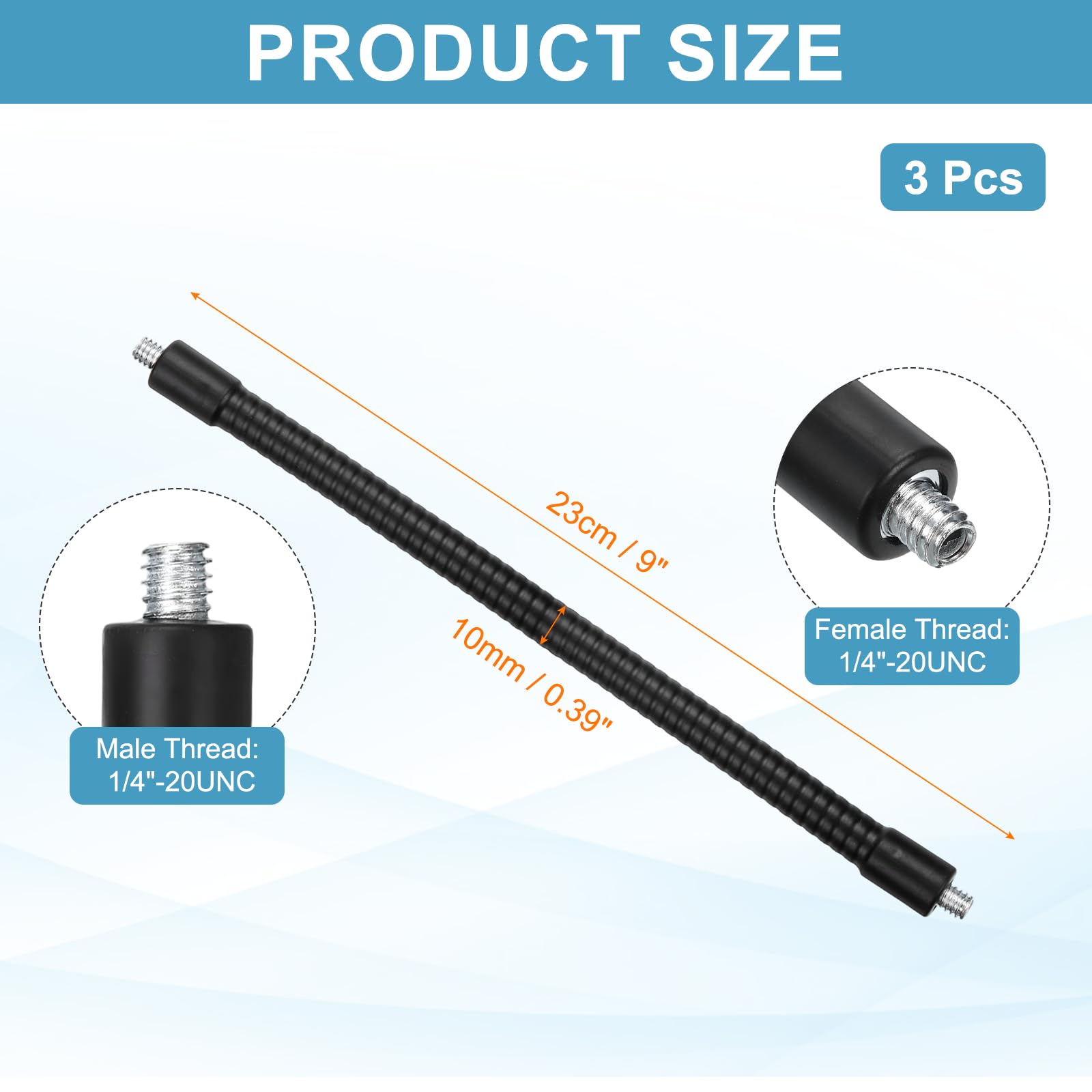 PATIKIL 3Pcs 9" Gooseneck - Image 2