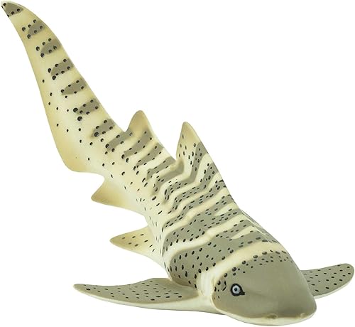 Safari Ltd. Figura de tiburón cebra – Figura detallada de plástico de 4.75 pulgadas – Divertido juguete educativo para niños, niñas y niños a partir