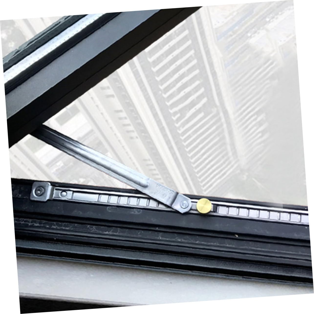 Tofficu 5 Stück Fensterstopper Ohne Stanzen Windstütze Schlüssel Babytür Teleskopstange Fensterstrebe Möbel Wandanker Fensterstangen Fensterschnappbegrenzer Fensterstopper