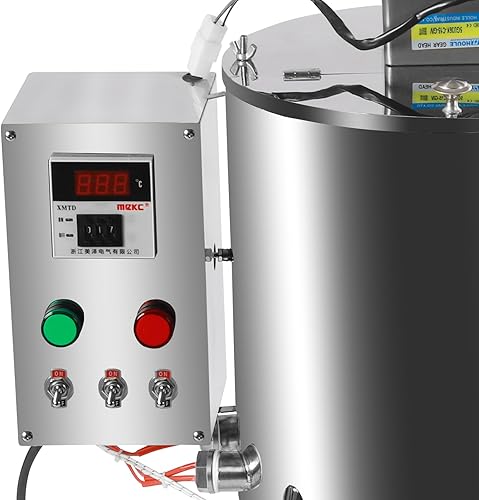 Miniatura 5 de Máquina de llenado de mezcla de calefacción de 30L, 120 W 110 V de acero inoxidable de lápiz labial vela de llenado de calor Tanque de planchado de