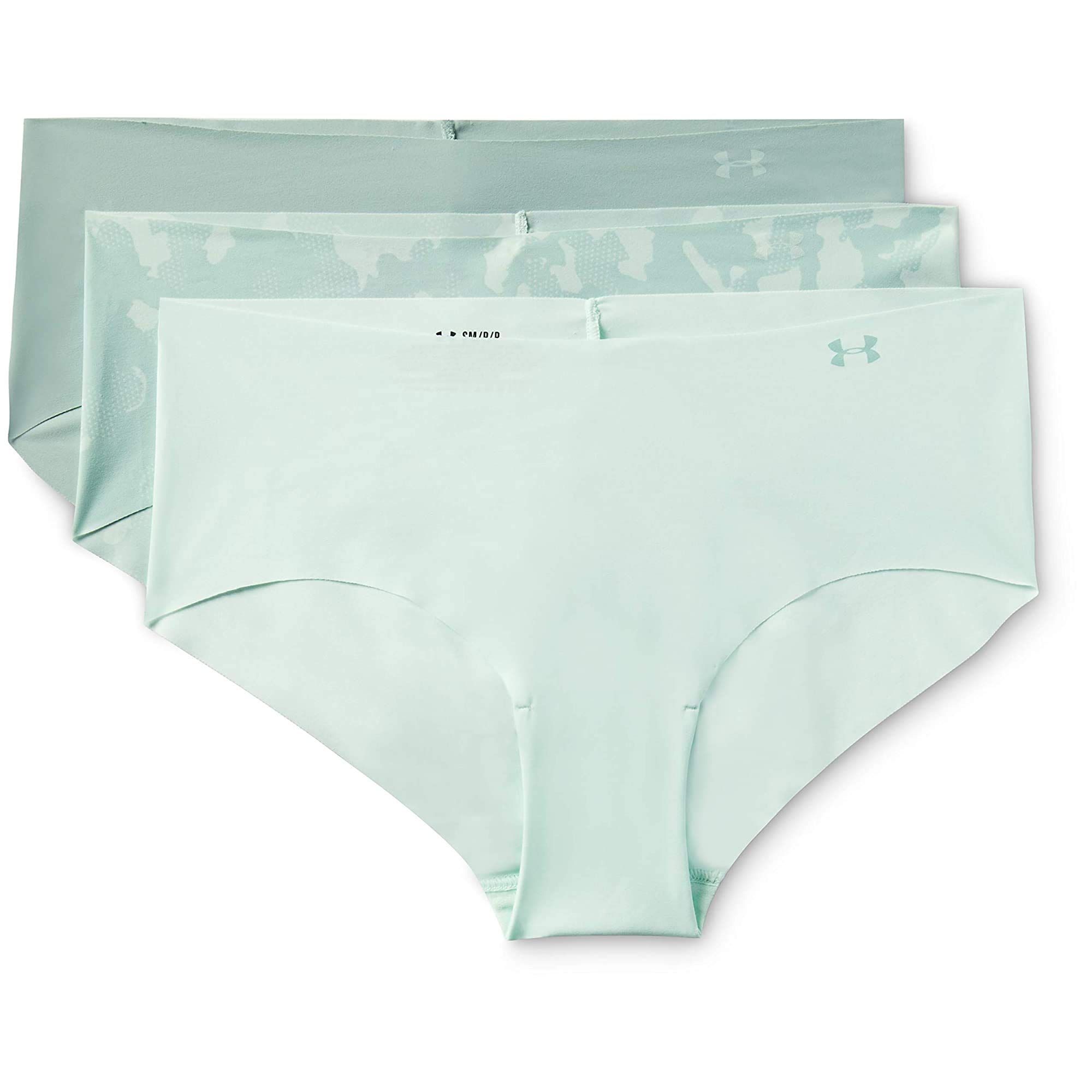 Under Armour Women's Deprecated-3-pack Pure Stretch No Show Hipster Underwear, All-day Comfort Fit &amp; Ultra-soft
