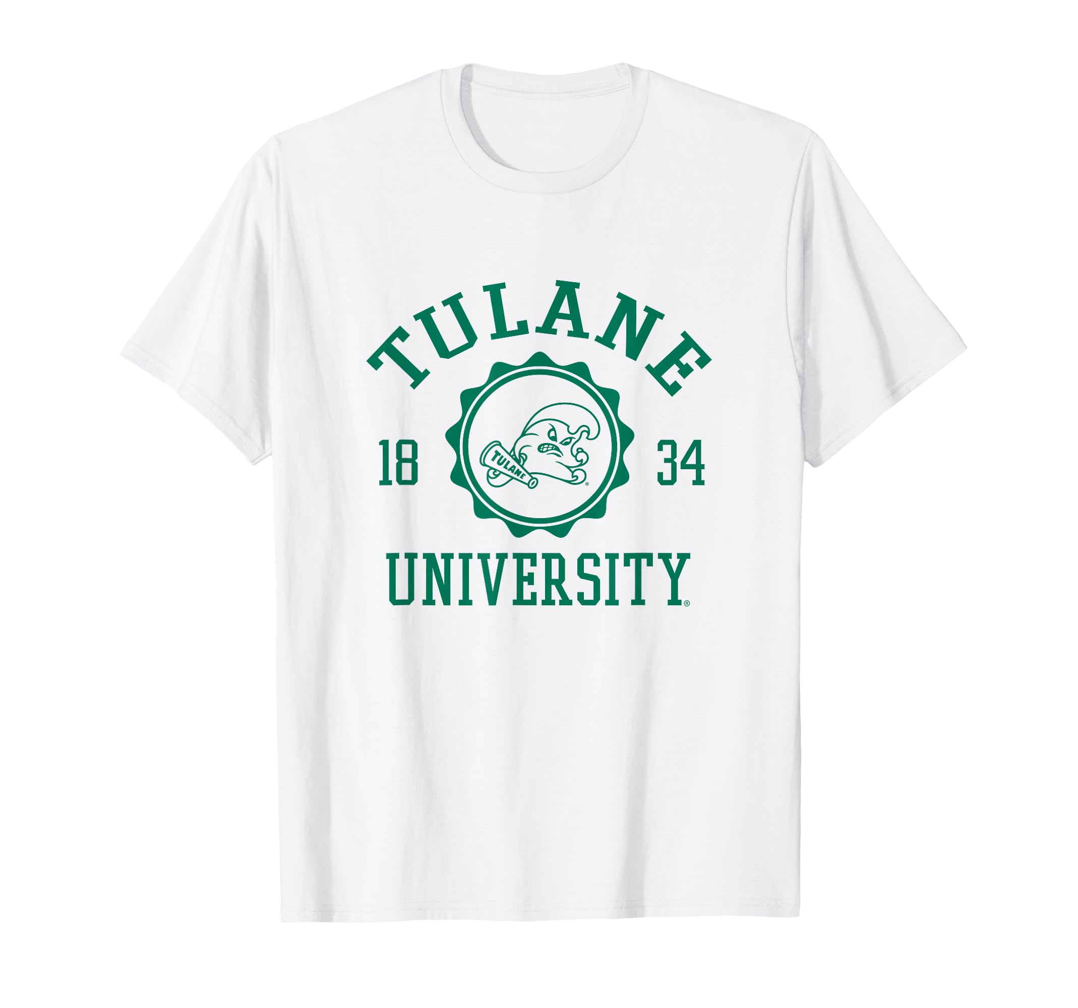 Tulane Green Wave Stamp 1834 Officially Licensed T-Shirt