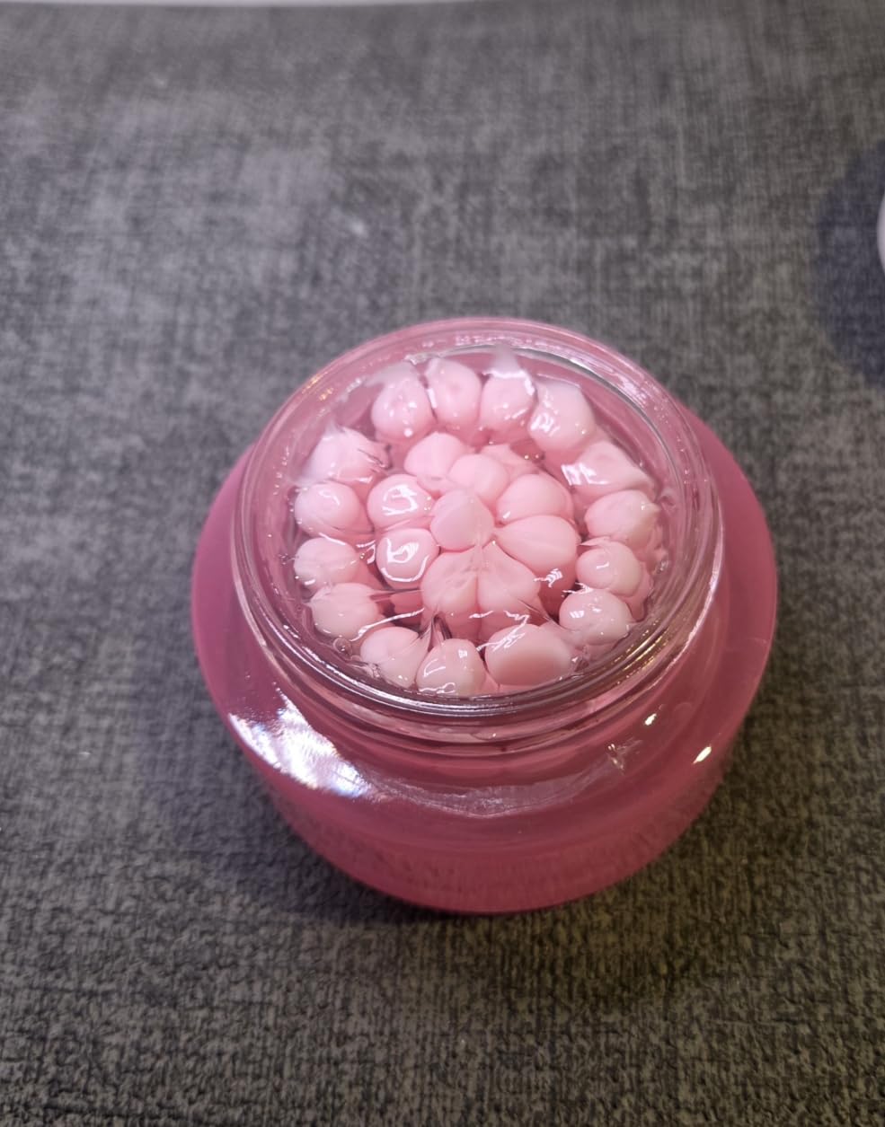 dewyhour Pink Collagen Capsule Face Cream, Lightweight Face Moisturizer, Smoothing & Firming, Brightening Glow, Improves Appearance of Uneven Tone, Korean Skincare, For Dry Skin