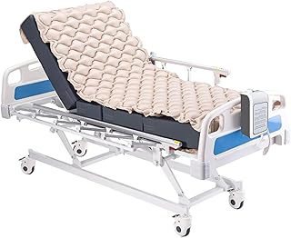 Anti-Dekubitus-Matratze mit 130 Luftkammern, Leise Pumpe, Medizin-PVC, Wasserdicht, Druckentlastung & Dekubitusprophylaxe für Pflege & Krankenhausbetten