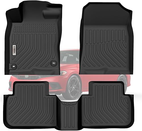 Miniatura 10 de orealtrend Alfombrillas negras de repuesto para Honda Civic Sedan 10th 2016-2021, resistentes para todo tipo de clima, alfombra delantera y trasera,