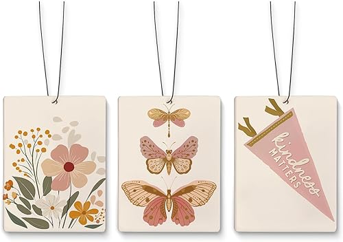 Miniatura 18 de Ambientador Rosa Femenino de Guepardo para Automóvil, Moderno Retro Leopardo Lucky 8 Ball Ambientador Colgante 3 Piezas para Coches, Armario, Cajón,