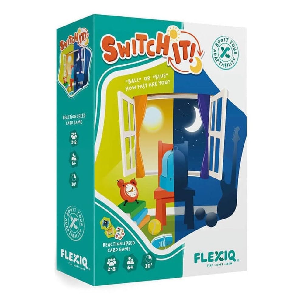 FlexiQ | Switch It! | Board Game | Ages 6+ | 2-8 Players | 10 Minutes Playing Time